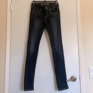 American Eagle dark wash skinny jean
